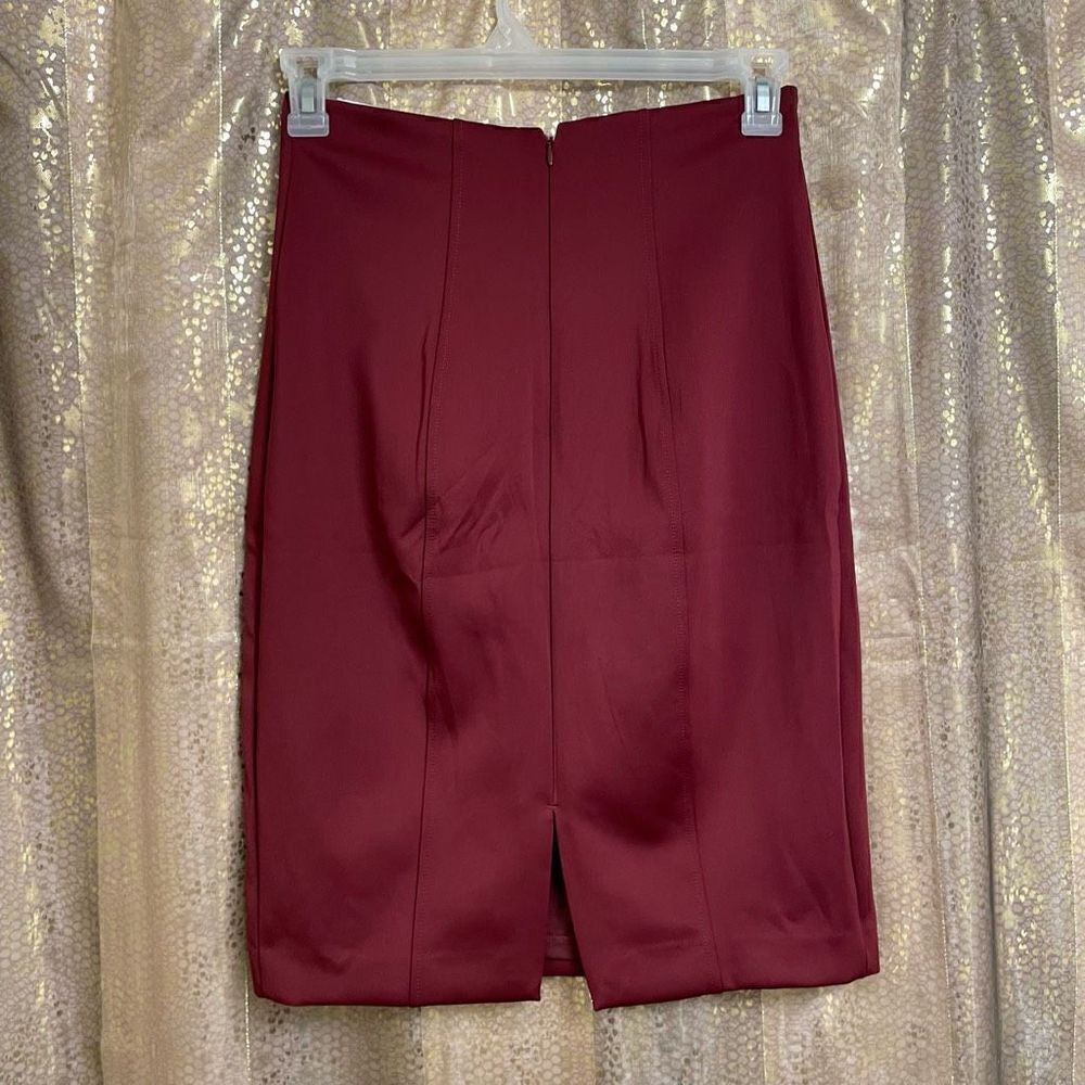 ‎Express brick red maroon pencil skirt, S NWT - Picture 2 of 8